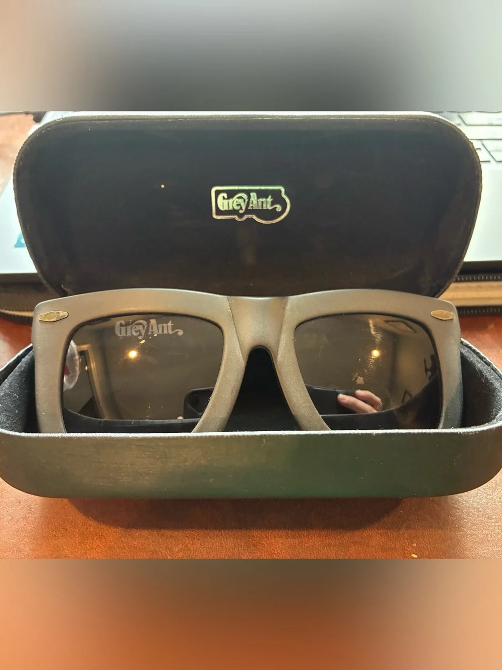 GreyAnt Men's Black Sunglasses - Matte Black Frame